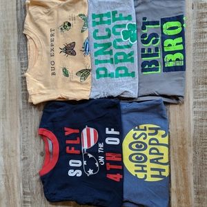 Boys 5T Short Sleeve Graphic Tees